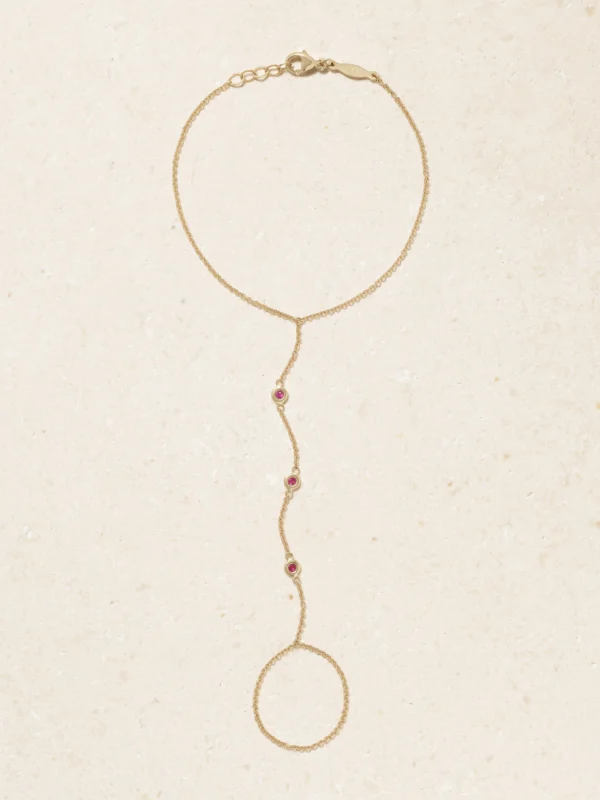 Jacquie Aiche 14-karat Gold Sapphire Bracelet