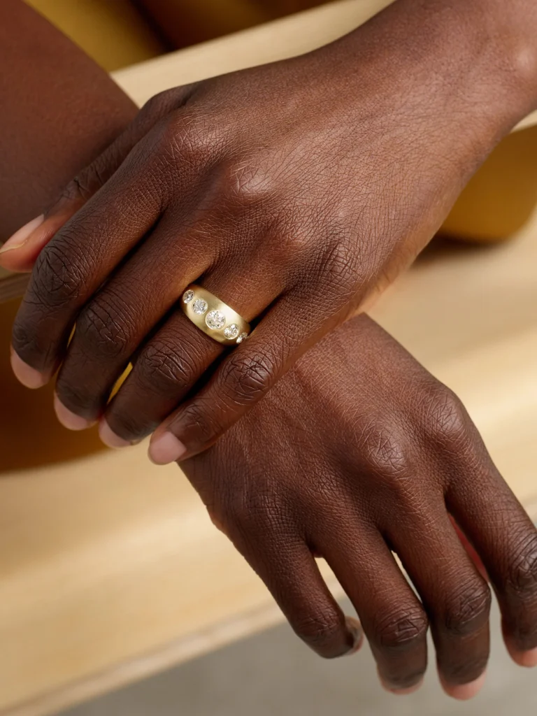 Jacquie Aiche Dome 14-karat Gold Diamond Ring