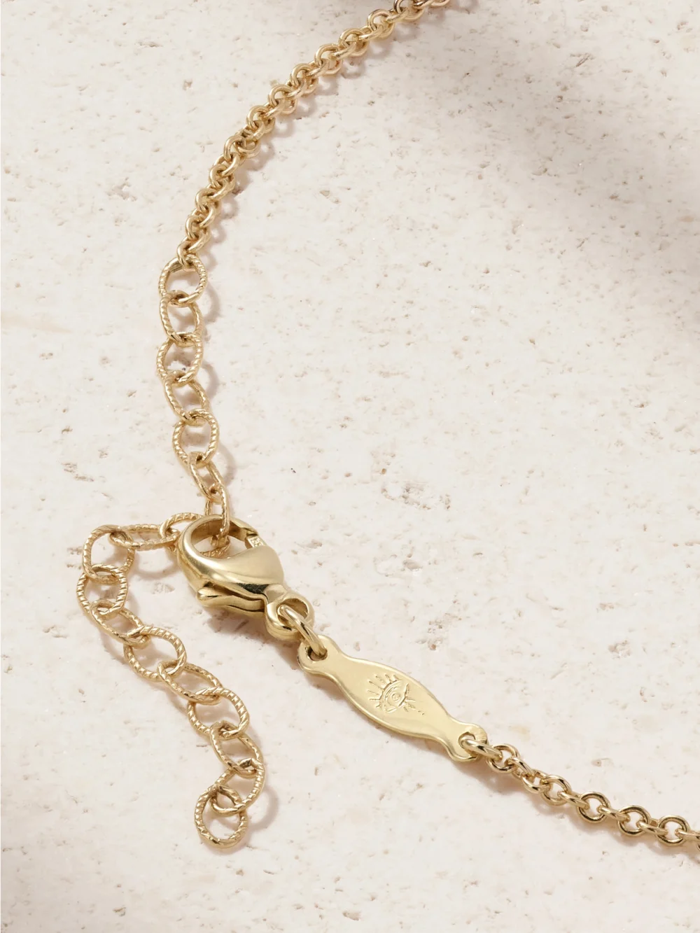 Back view of the Jacquie Aiche Shaker 14-karat Gold Diamond Necklace