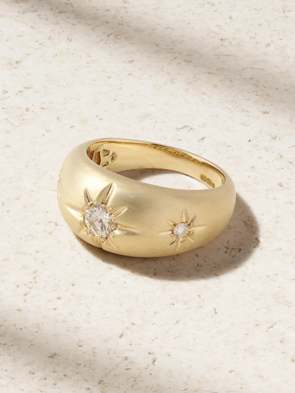 Jacquie Aiche Starburst 14-karat Gold Diamond Ring in 6 1/2