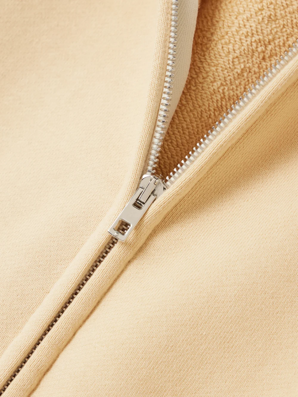 Close-up detail of the Jamie Haller The Bird Cotton-terry Hoodie