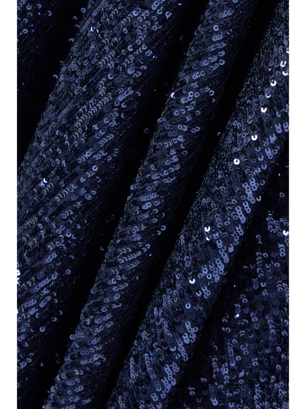 Close-up detail of the Jason Wu Collection Asymmetric Cold-shoulder Sequined Chiffon Maxi Dress