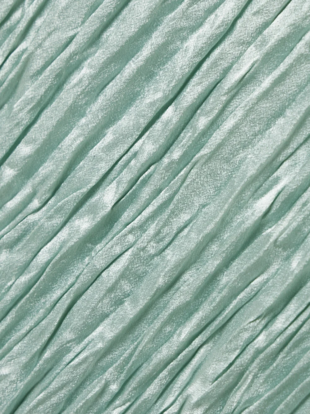 Close-up detail of the Jason Wu Collection Organza-trimmed Plissé Hammered-satin Midi Dress