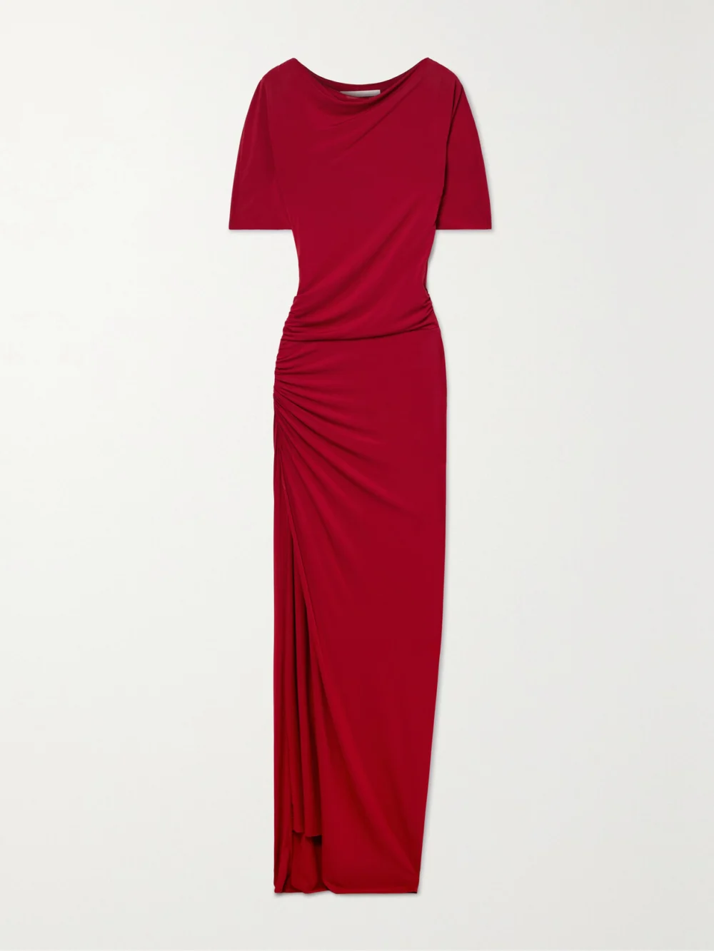 Jason Wu Collection Ruched Stretch-jersey Maxi Dress in red