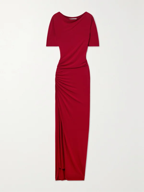 Jason Wu Collection Ruched Stretch-jersey Maxi Dress