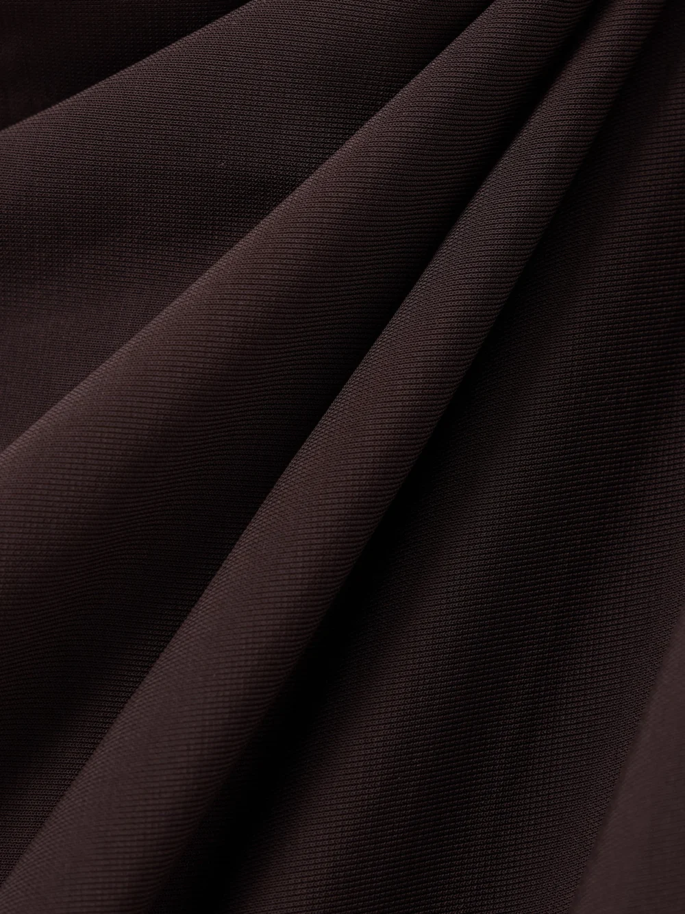 Close-up detail of the Jean Paul Gaultier Draped Stretch-satin Maxi Dress