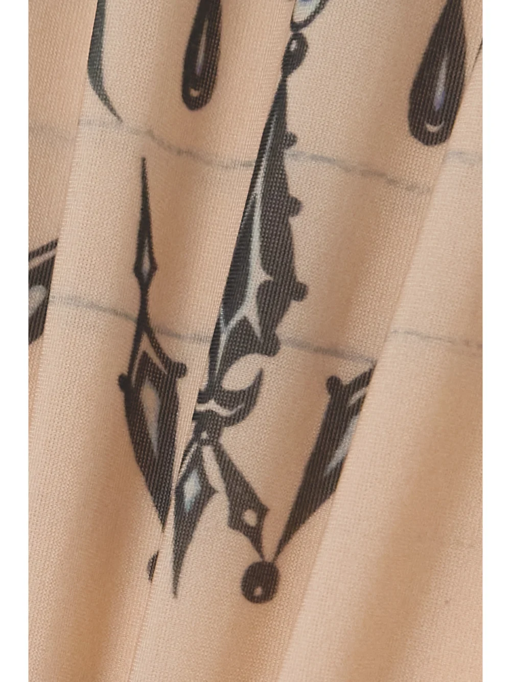Close-up detail of the Jean Paul Gaultier + Knwls Printed Stretch-jersey Top