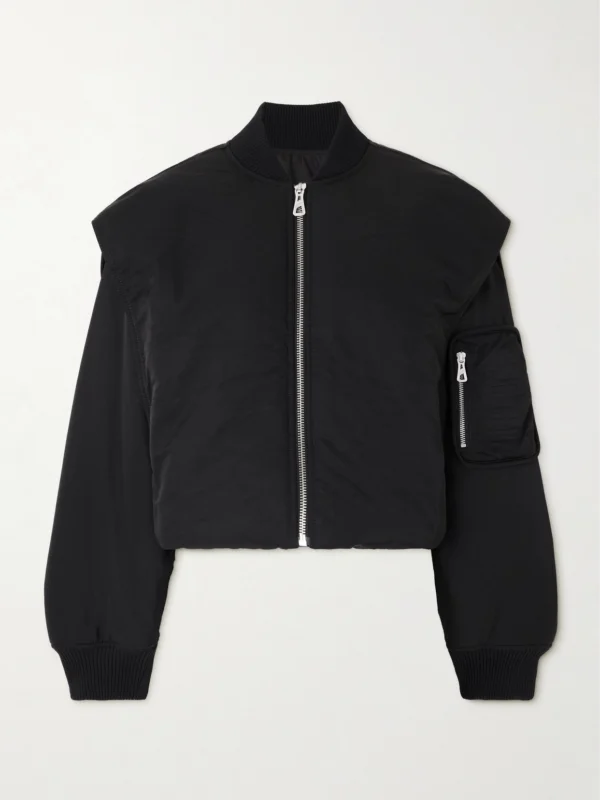 Jean Paul Gaultier Oversized Hooded Shell Bomber Jacket