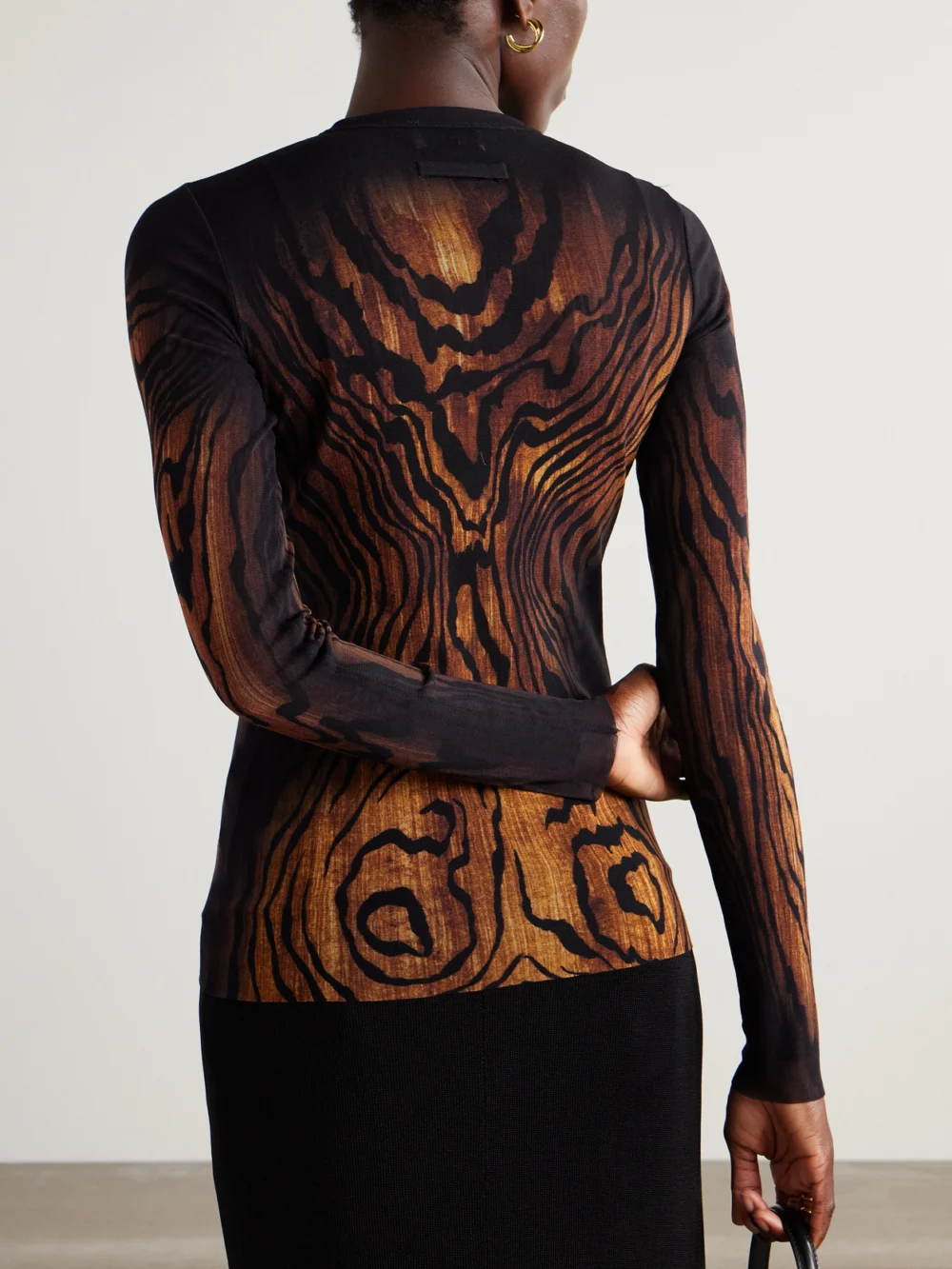 Back view of the Jean Paul Gaultier Printed Mesh T-shirt