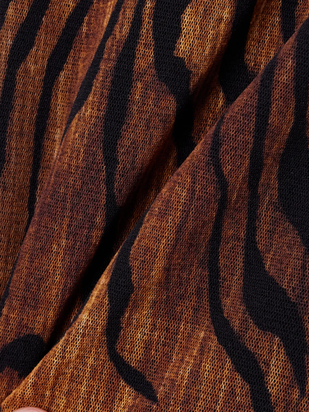 Close-up detail of the Jean Paul Gaultier Printed Mesh T-shirt