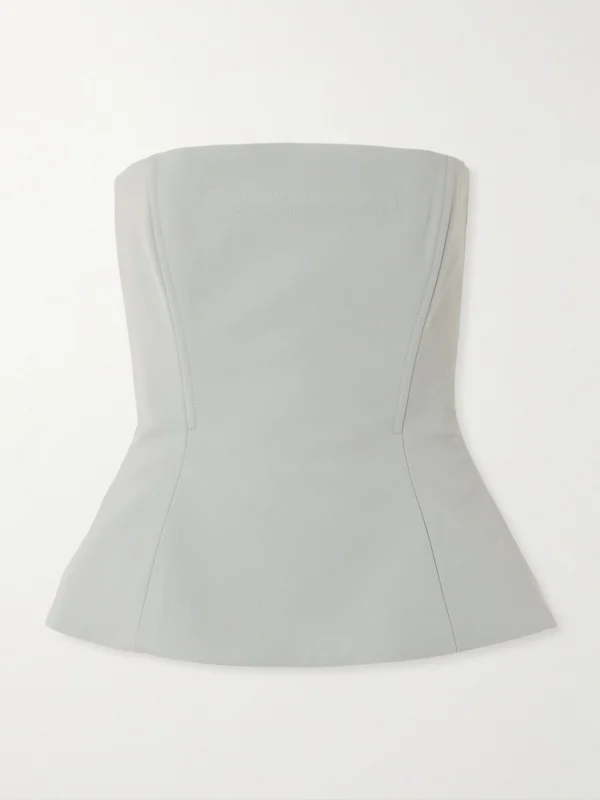 Jean Paul Gaultier Strapless Twill Bustier Top