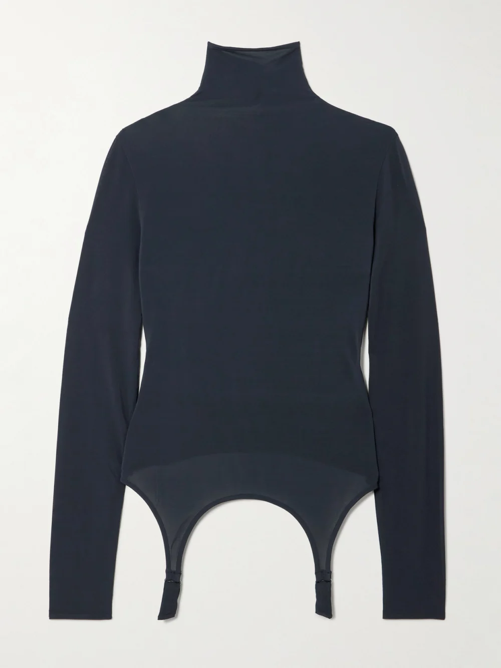 Jean Paul Gaultier Stretch-jersey Turtleneck Top in navy