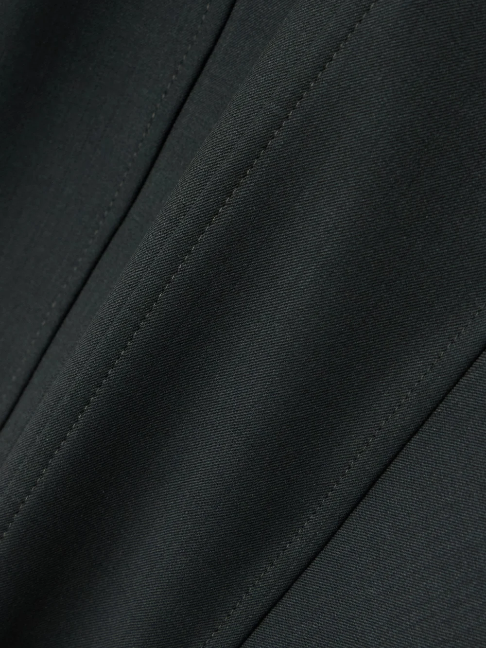 Close-up detail of the Jean Paul Gaultier Wool-blend Twill Leggings