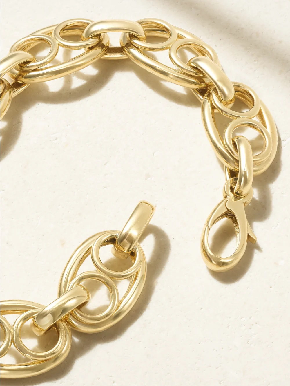 Back view of the Jenna Blake Mariner Shadow 18-karat Gold Bracelet