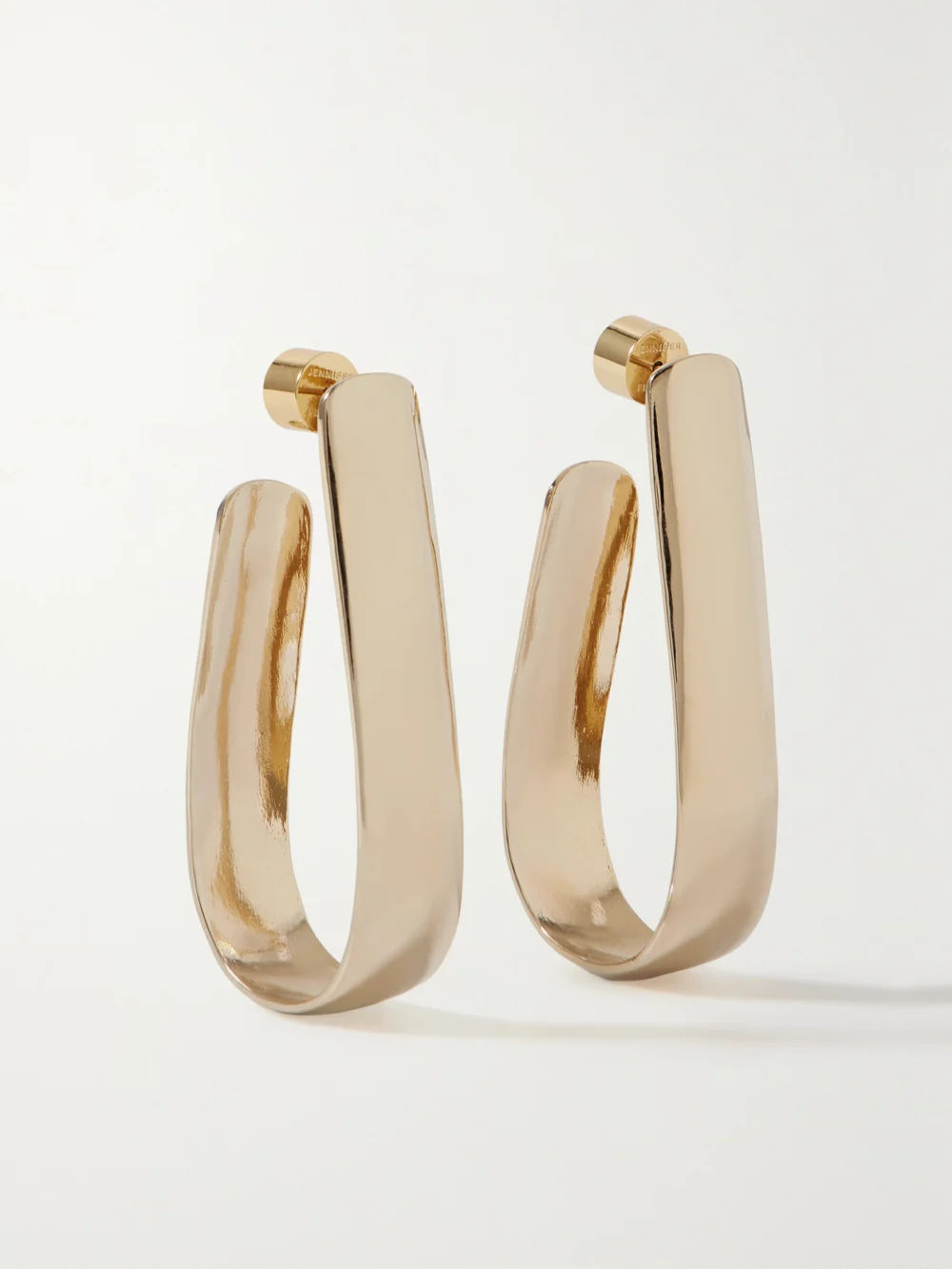 Jennifer Fisher Bolden Gold-plated Hoop Earrings