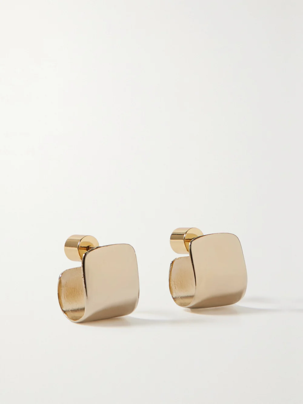 Jennifer Fisher Bolden Huggies Gold-plated Hoop Earrings