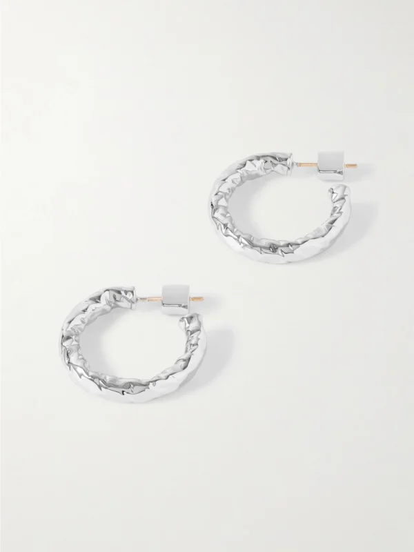 Jennifer Fisher Hailey Silver-plated Hoop Earrings