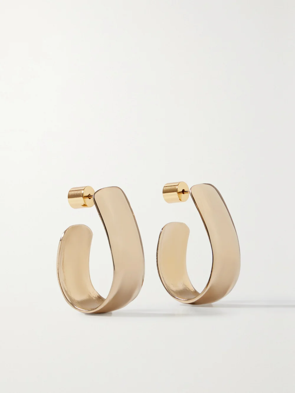 Jennifer Fisher Small Bolden Gold-plated Hoop Earrings