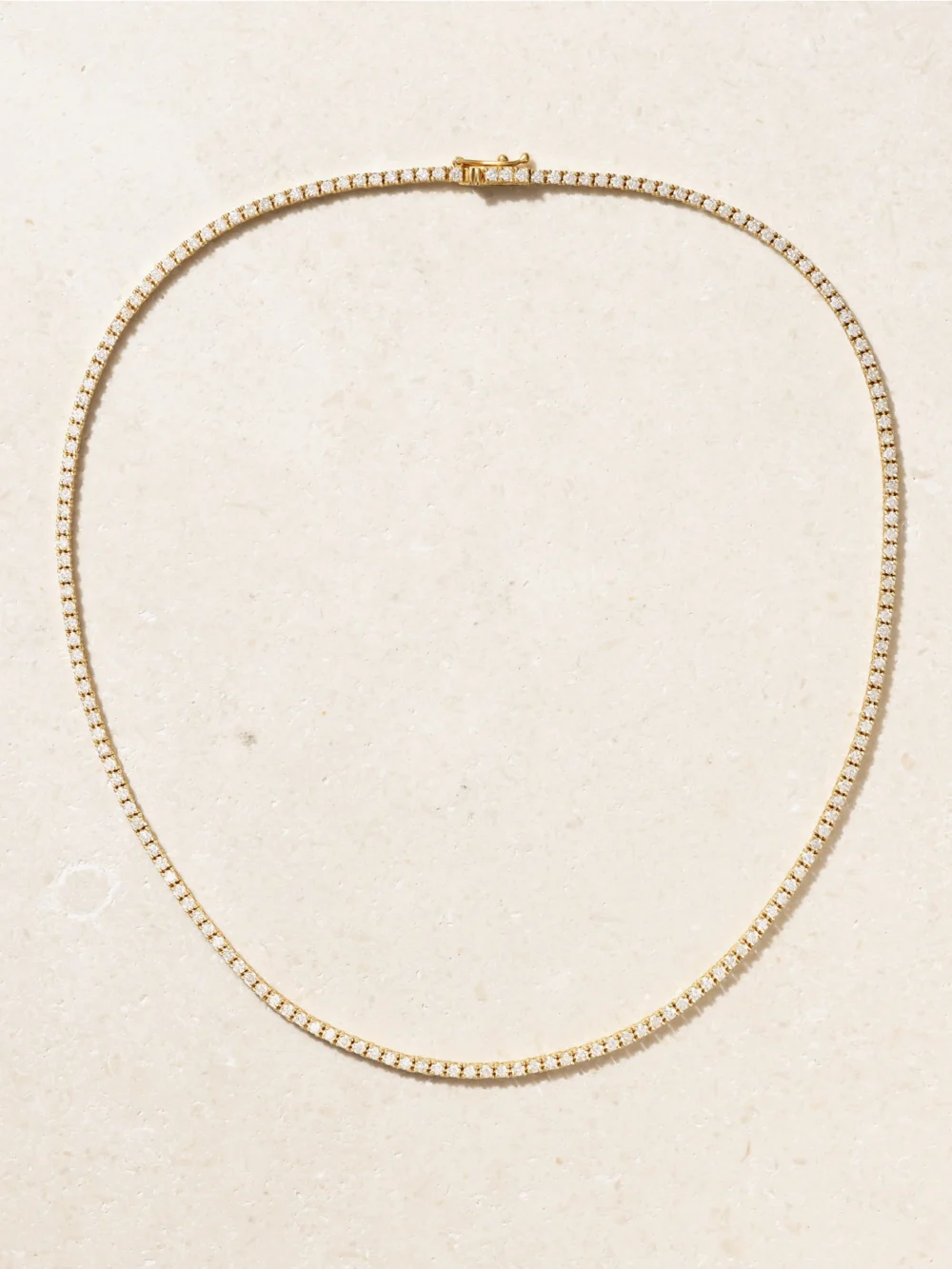 Jennifer Meyer 15" Small Tennis 18-karat Gold Diamond Necklace