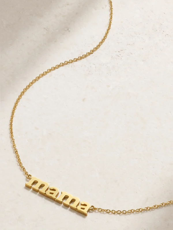 Jennifer Meyer Mama 18-karat Gold Necklace