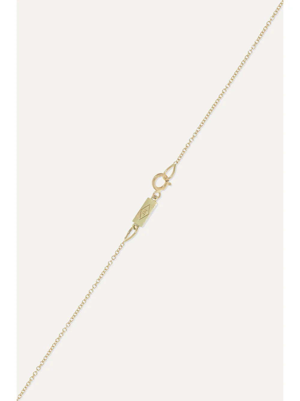 Back view of the Jennifer Meyer Mini Leaf 18-karat Gold Diamond Necklace