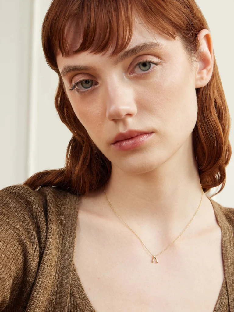 Jennifer Meyer Mini Wishbone 18-karat Gold Necklace