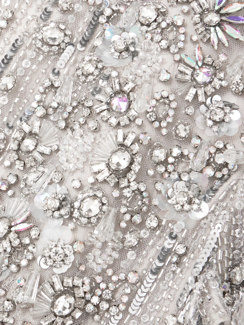 Close-up detail of the Jenny Packham Eliza Embellished Tulle Gown