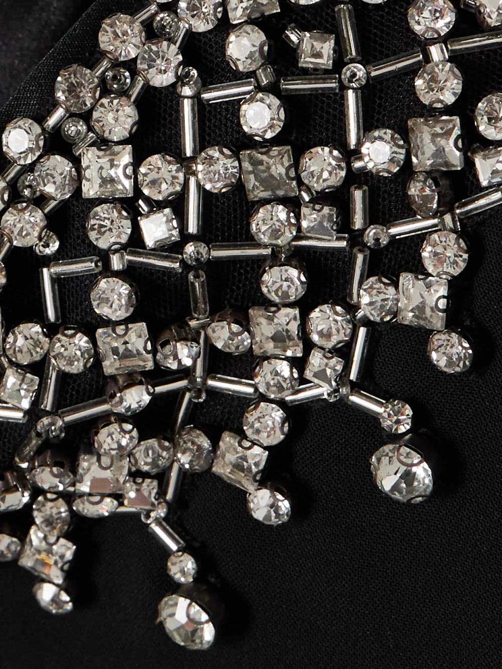 Close-up detail of the Jenny Packham Embellished Cady Maxi Dress