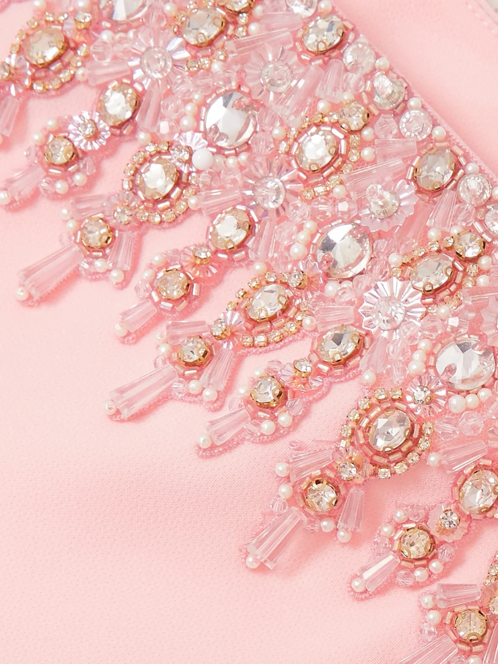 Close-up detail of the Jenny Packham Embellished Crepe Gown