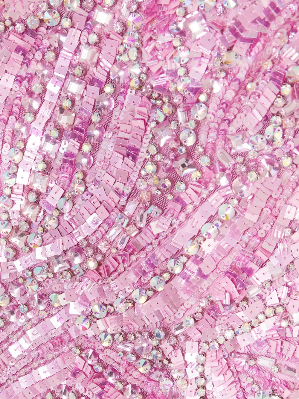 Close-up detail of the Jenny Packham Euphoria Strapless Embellished Tulle Gown