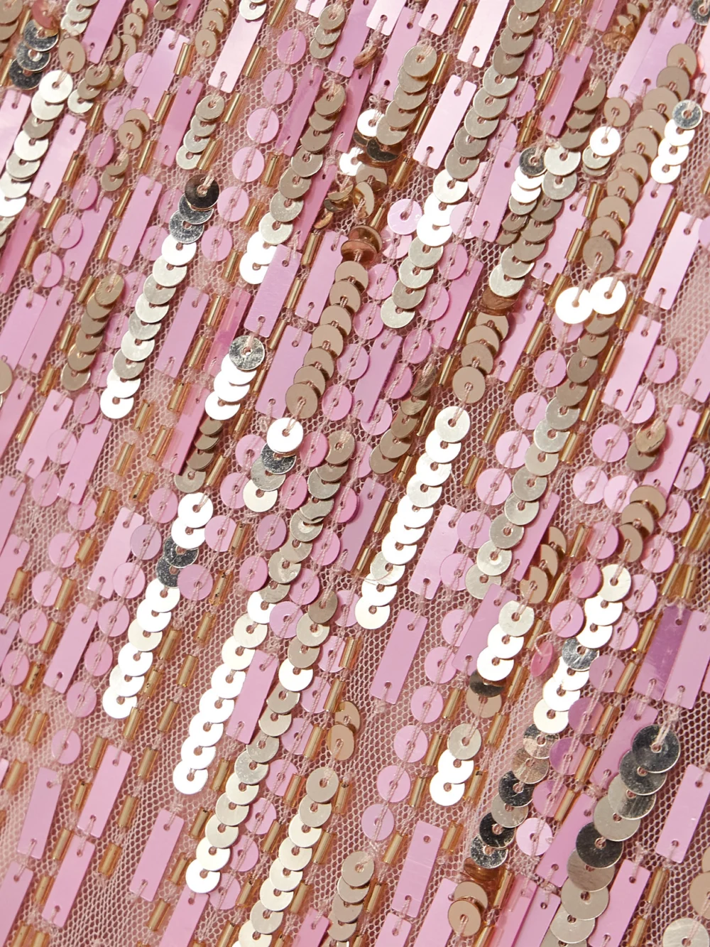Close-up detail of the Jenny Packham Ines Embellished Tulle Gown