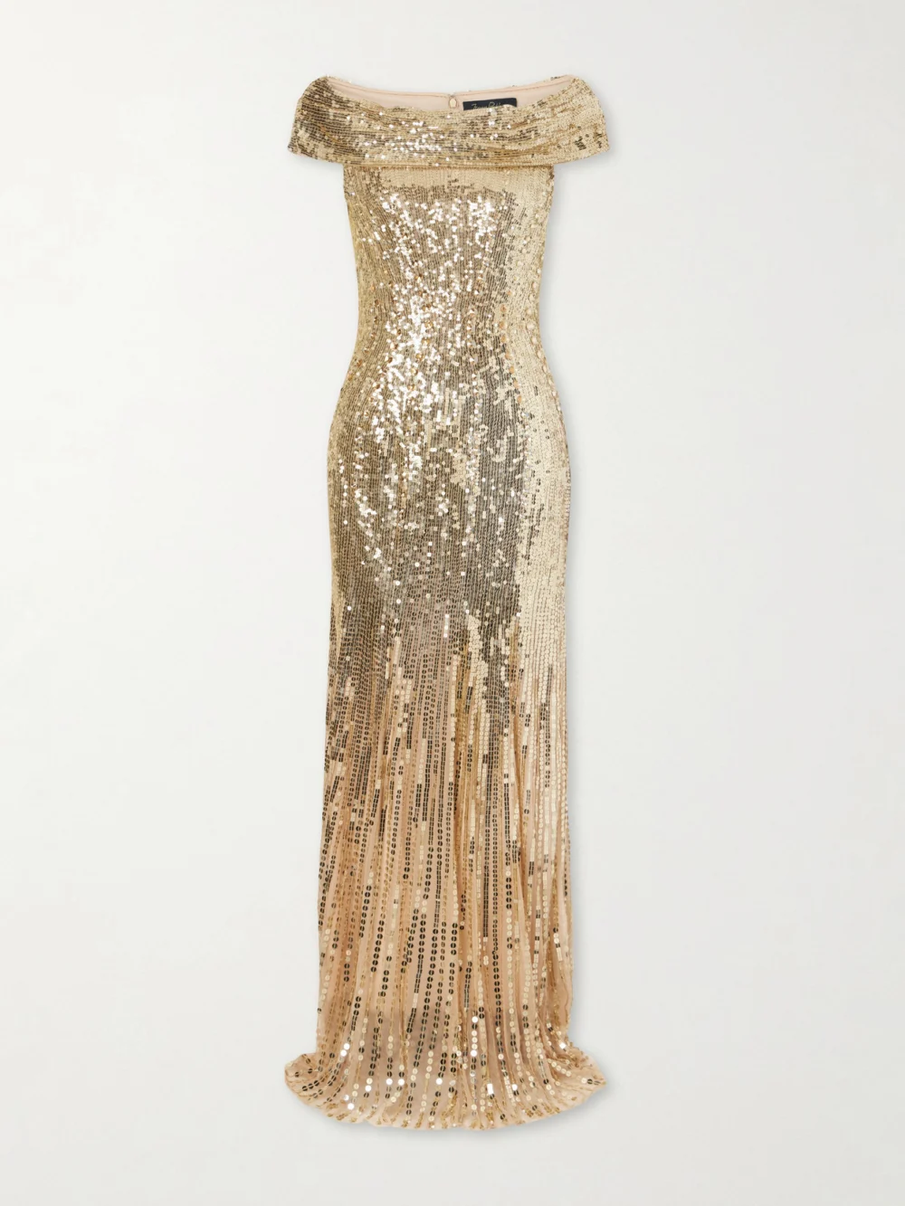 Jenny Packham Trixie Embellished Gown in gold