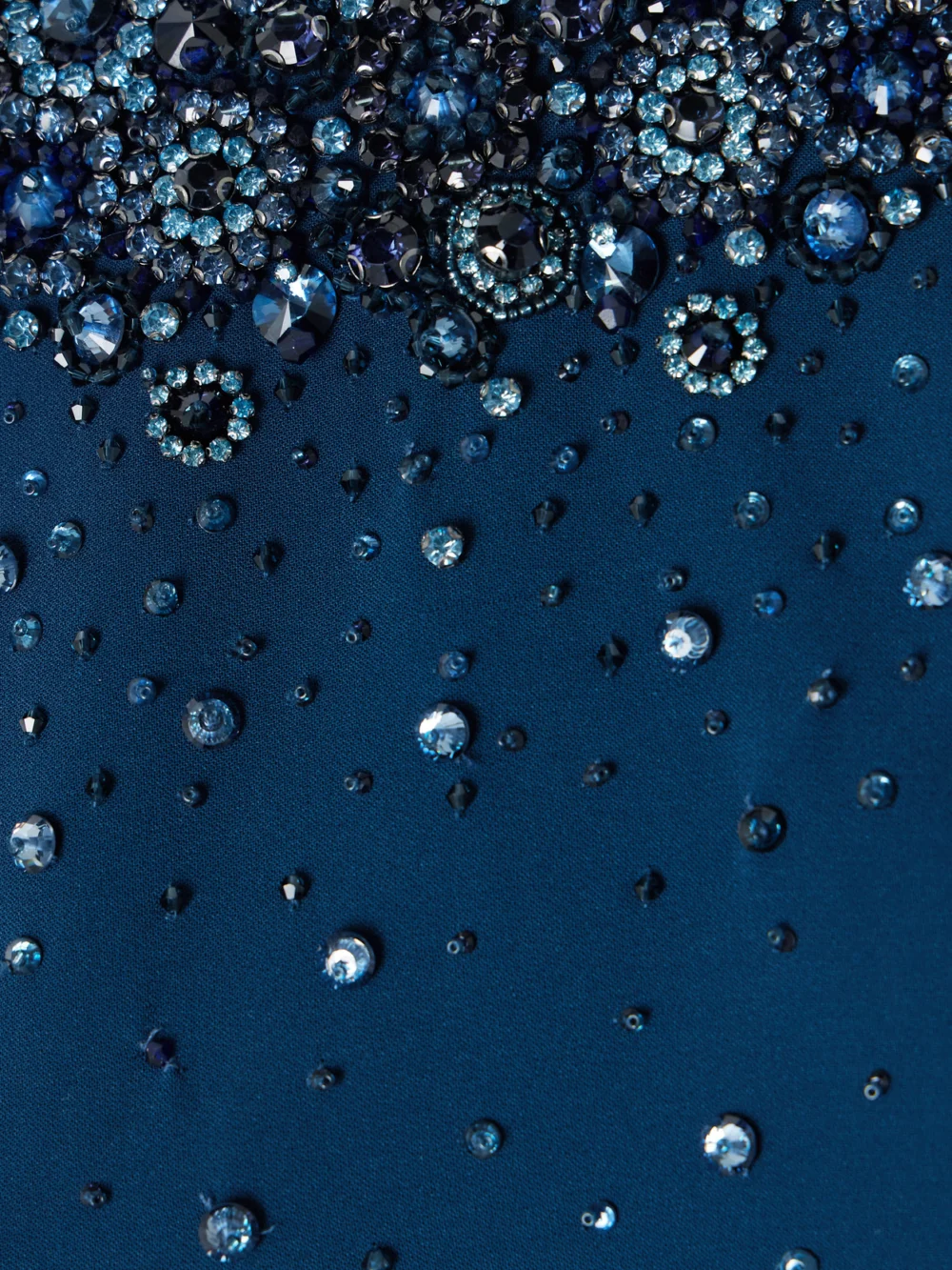 Close-up detail of the Jenny Packham Vita Cape-effect Embellished Crepe De Chine Gown
