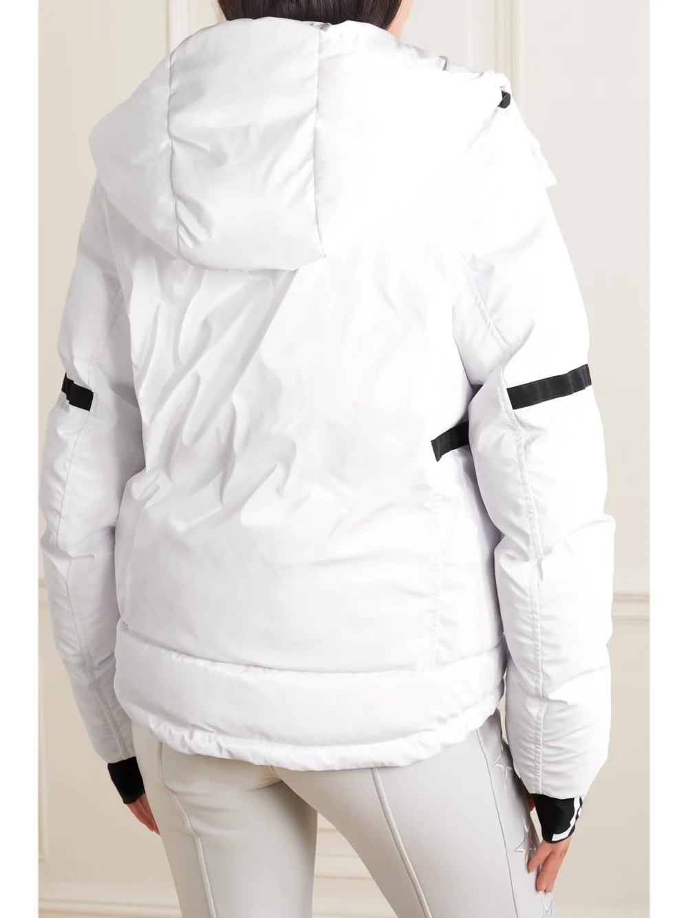 Back view of the Jetset Joanna Hooded Quilted Padded Ski Jacket