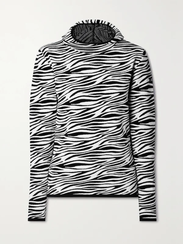 Jetset Zoey Jacquard-knit Hoodie