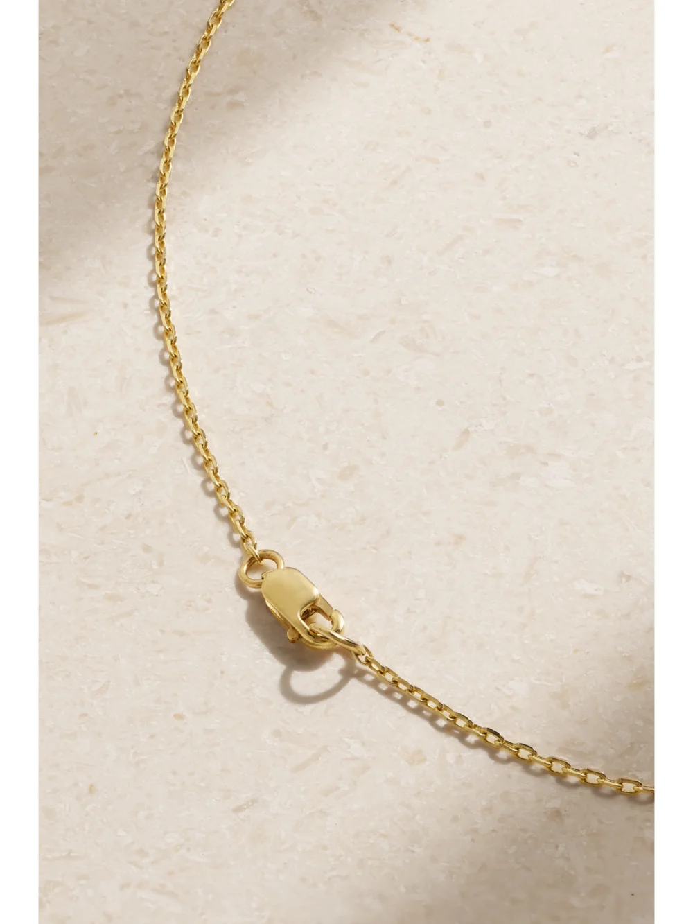 Back view of the Jia Jia 14-karat Gold, Quartz and Diamond Necklace
