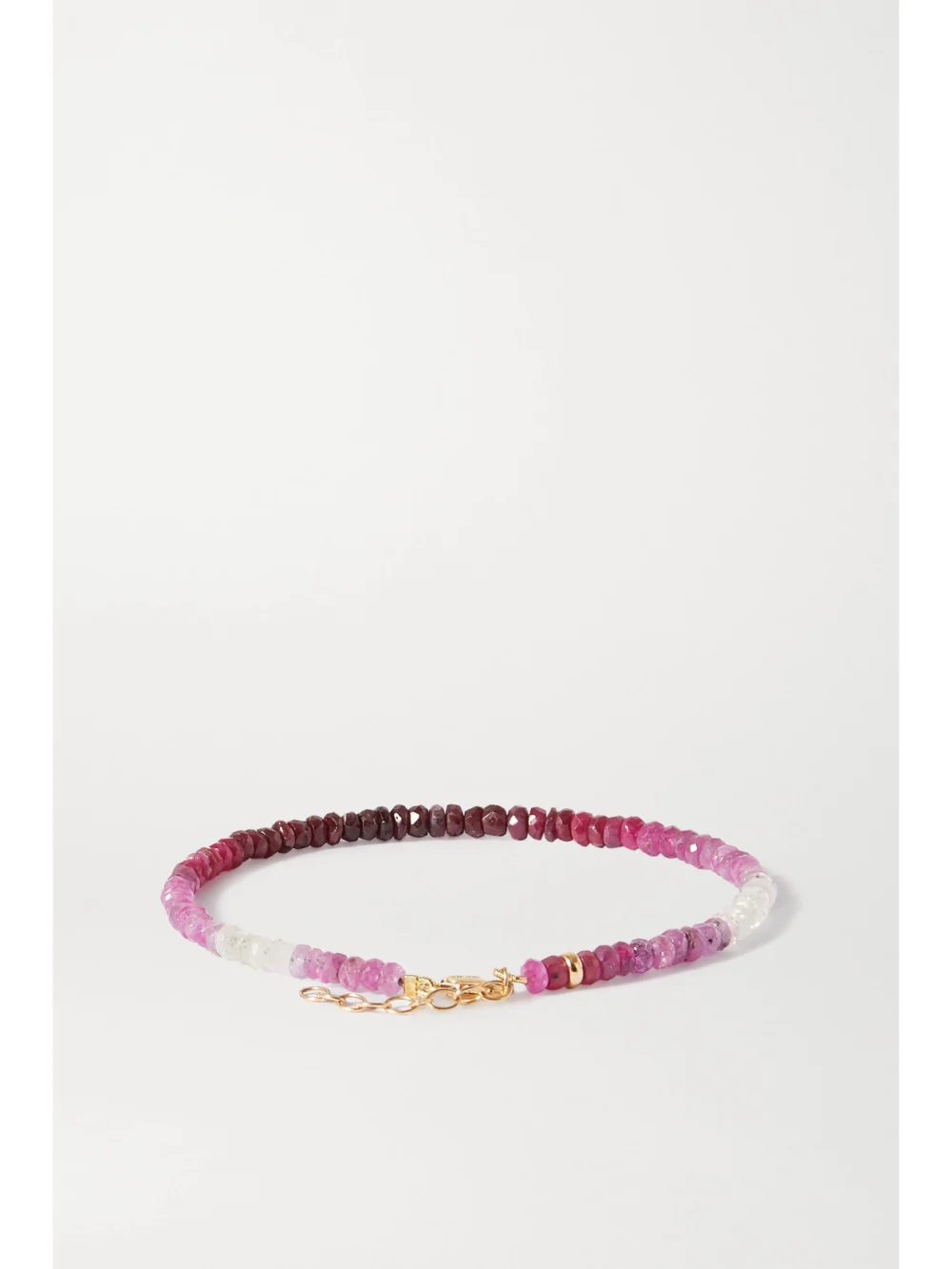 Back view of the Jia Jia Arizona Gold Ruby Bracelet