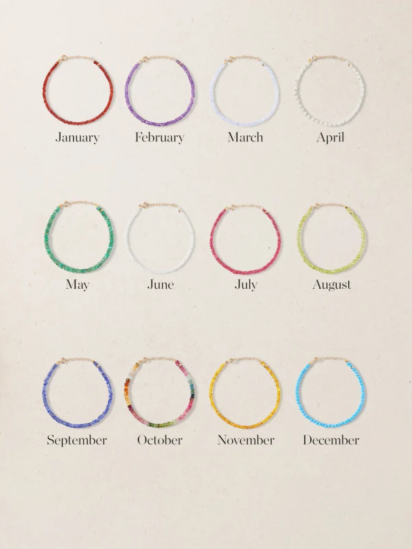 Jia Jia Birthstone 14-karat Gold Beaded Bracelet