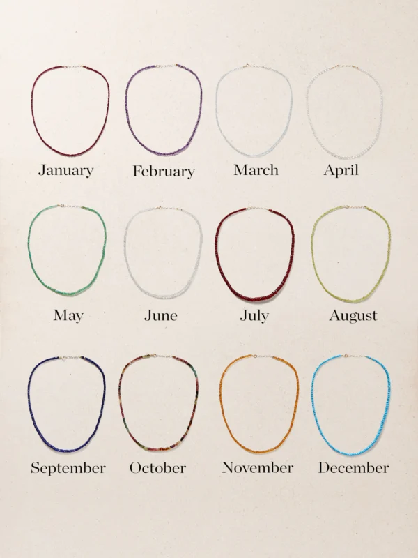 Jia Jia Birthstone 14-karat Gold Beaded Necklace