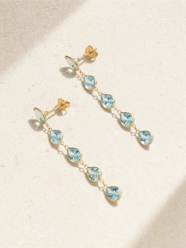 Jia Jia Chakra Gold Topaz Earrings