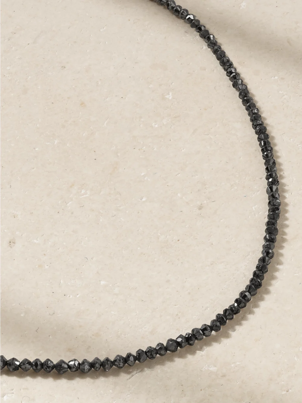 Close-up detail of the Jia Jia Gold Diamond Necklace