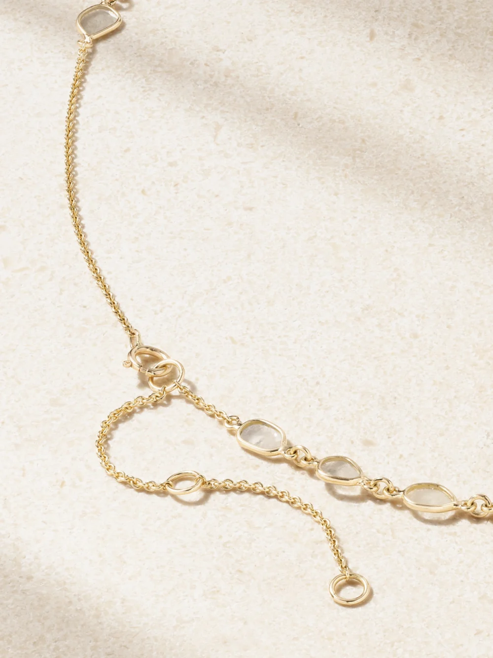Back view of the Jia Jia Gold Diamond Necklace