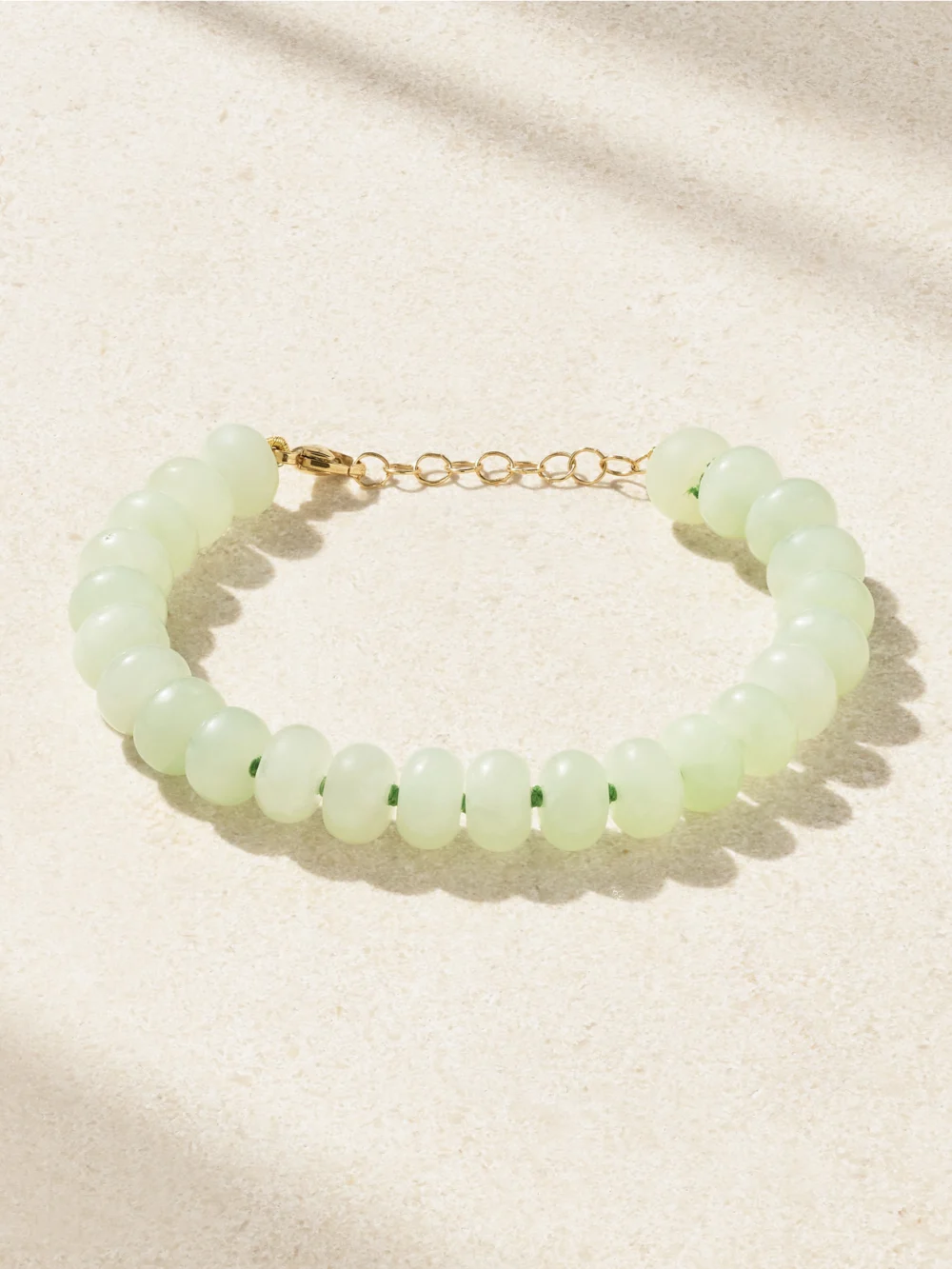 Jia Jia Gold Jade Bracelet in green