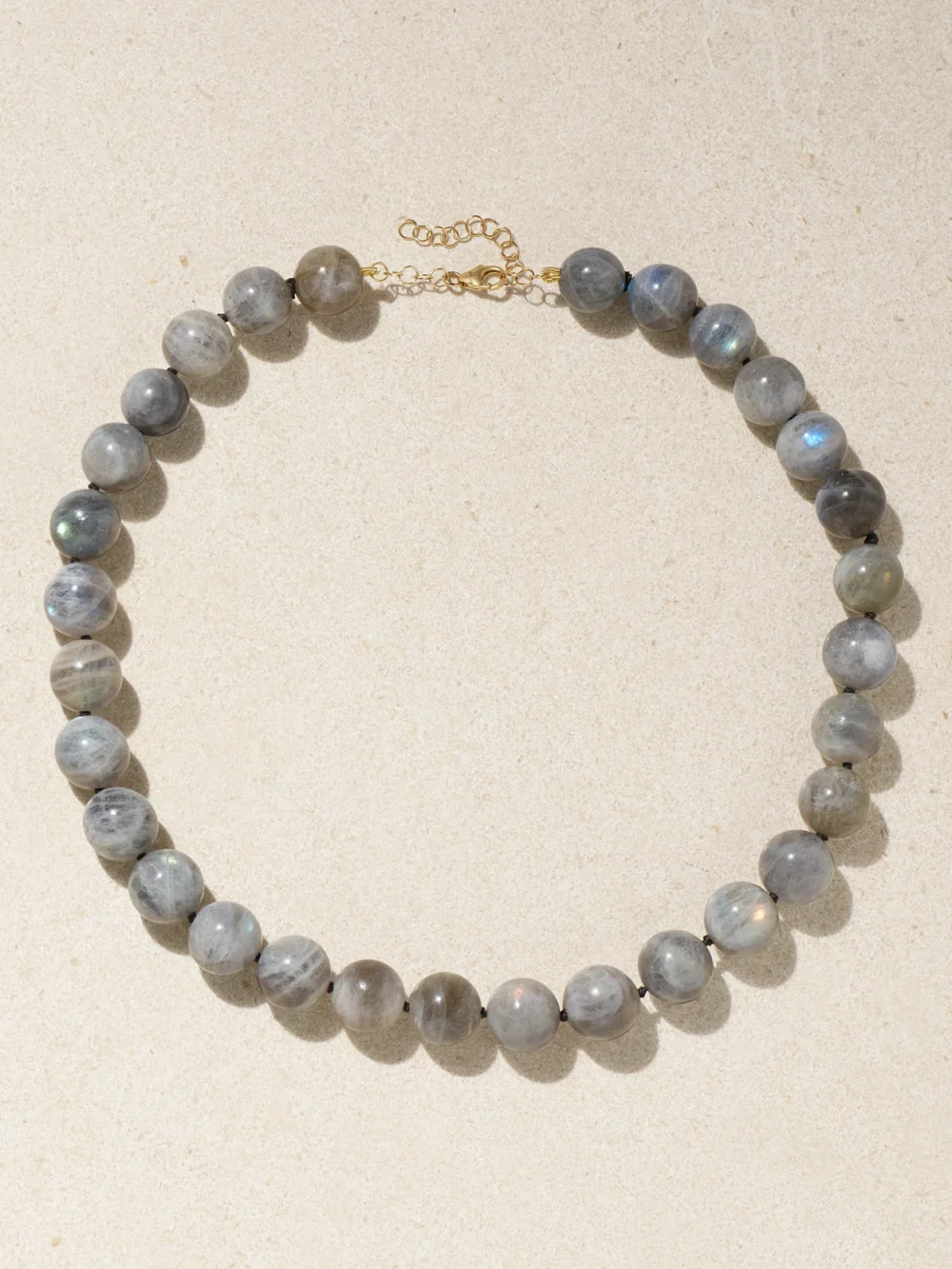 Jia Jia Gold Labradorite Necklace in gray