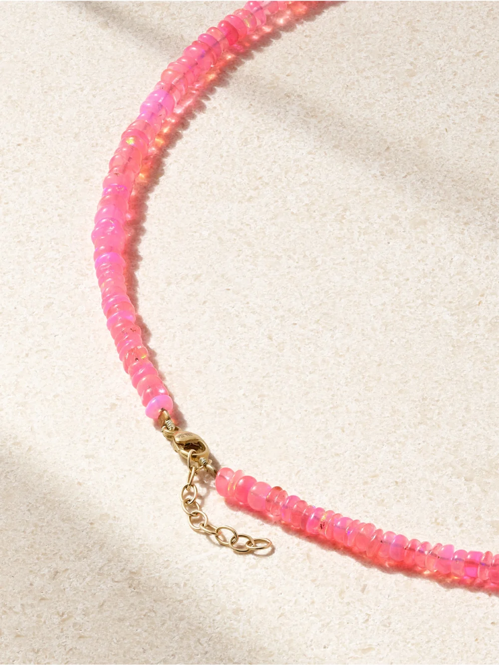 Back view of the Jia Jia Gold Opal Necklace