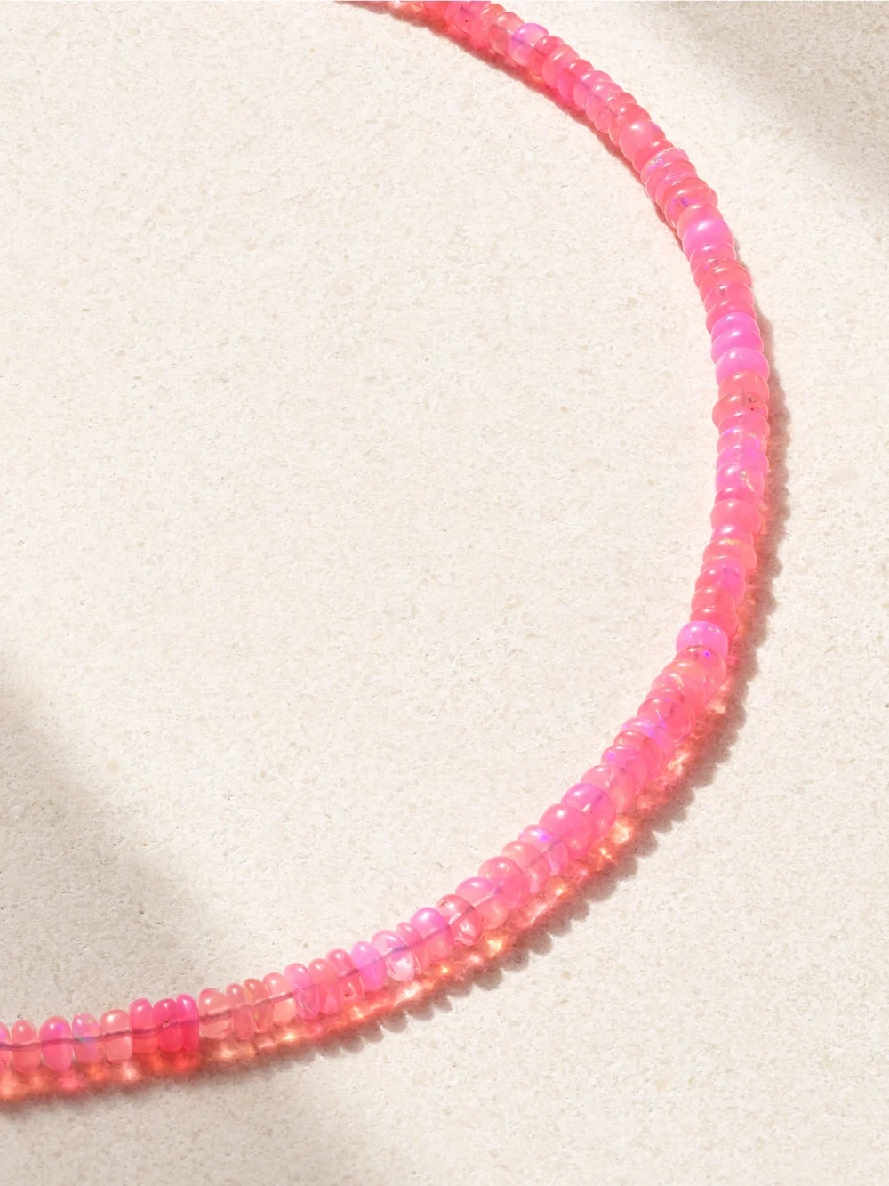 Close-up detail of the Jia Jia Gold Opal Necklace