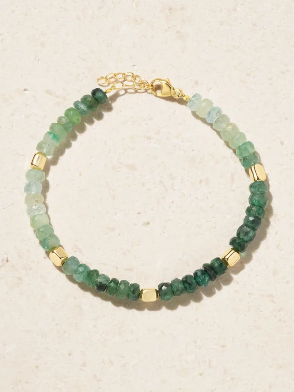 Jia Jia Jumbo 14-karat Gold Emerald Bracelet
