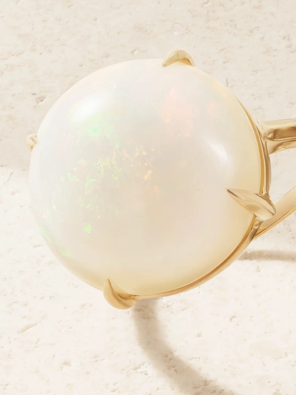 Close-up detail of the Jia Jia Jumbo Gold Opal Ring