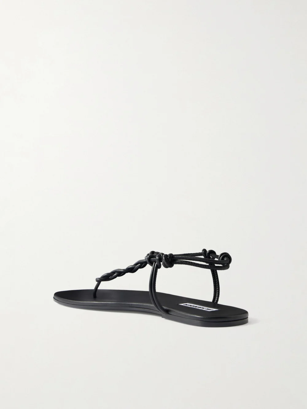 Back view of the Jil Sander Braided Leather Sandals