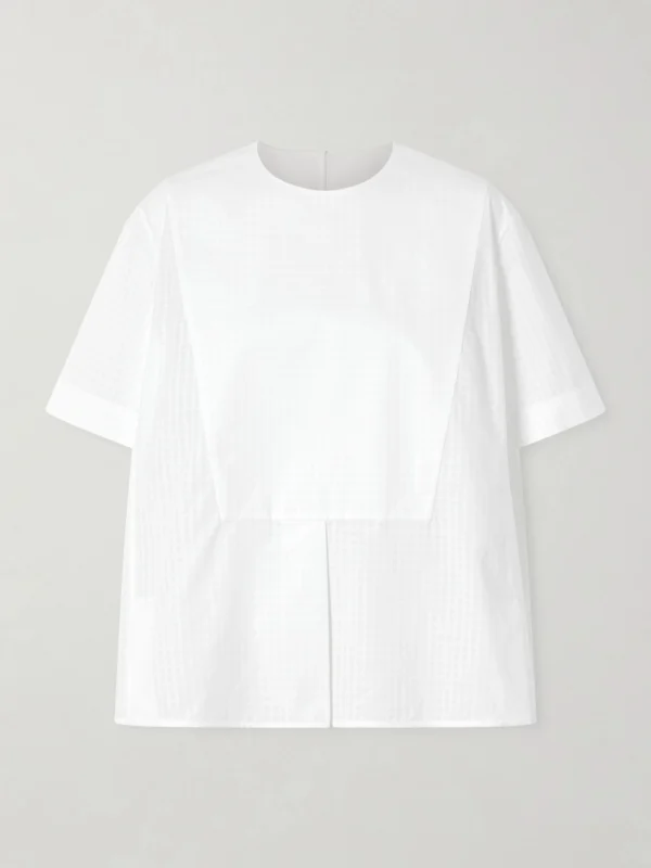 Jil Sander Checked Cotton T-shirt